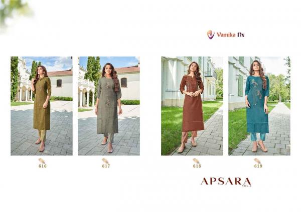 Vamika Nx Apsara 4 Fanct Cotton Festive Wear Kurti With Bottom 